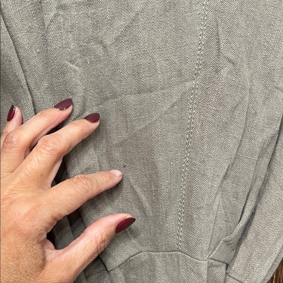 TWO Dresses | Zara Dress Bundle Linen Blend Midi Dress & Long Sleeve Maxi Med - Picture 4 of 12